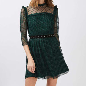 TopShop Green Tulle Dress